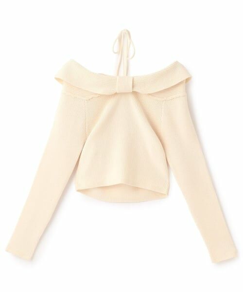 Mi-je / ミジェ ニット・セーター | リボンオフショルニットプルオーバー【韓国ファッション】 | 詳細3