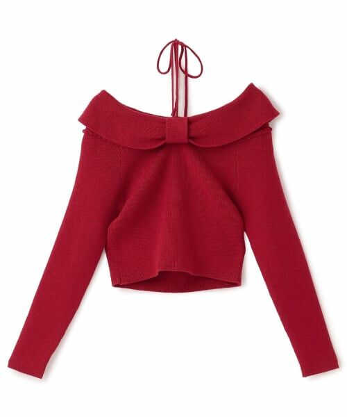 Mi-je / ミジェ ニット・セーター | リボンオフショルニットプルオーバー【韓国ファッション】 | 詳細4