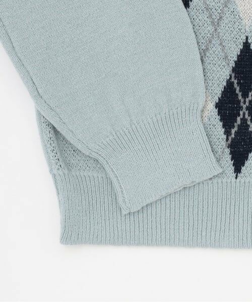 Mi-je / ミジェ カーディガン・ボレロ | アーガイルニットカーディガン【韓国ファッション】 | 詳細8