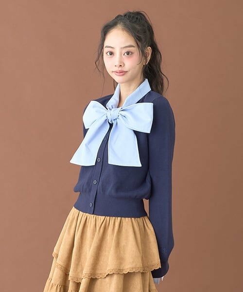 Mi-je / ミジェ ニット・セーター | リボンニットプルオーバー【韓国ファッション】 | 詳細1