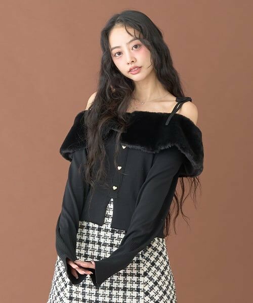 Mi-je / ミジェ ニット・セーター | 2WAYオフショルニットプルオーバー【韓国ファッション】 | 詳細2