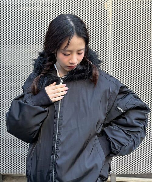 Mi-je / ミジェ ブルゾン | フードファーブルゾン【韓国ファッション】 | 詳細13