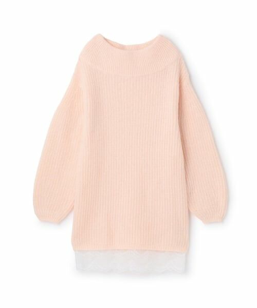 Mi-je / ミジェ ミニ丈・ひざ丈ワンピース | 裾レースニットワンピース【韓国ファッション】 | 詳細4