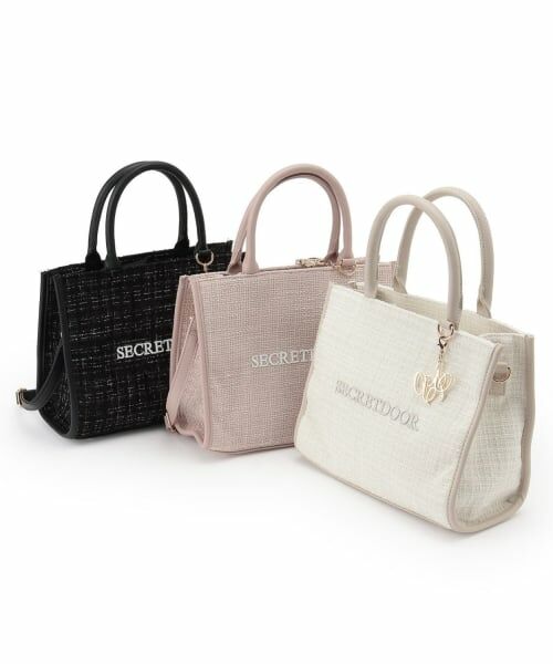 Mi-je / ミジェ トートバッグ | チャームつきツイードトートBAG【韓国ファッション】 | 詳細13