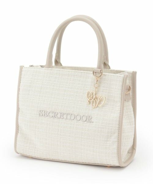 Mi-je / ミジェ トートバッグ | チャームつきツイードトートBAG【韓国ファッション】 | 詳細2