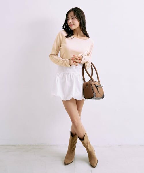 Mi-je / ミジェ トートバッグ | バイカラーボストンBAG【韓国ファッション】 | 詳細1