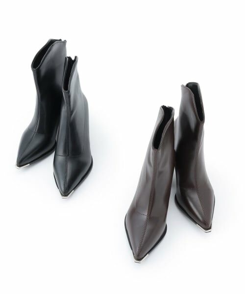 Mi-je / ミジェ ブーツ（ショート丈） | プレートポインテッドブーツ【韓国ファッション】 | 詳細6