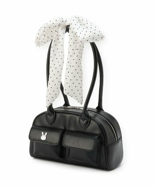 Mi-je / ミジェ ボストンバッグ | 【ベリエちゃん】リボンボストンバック（黒）