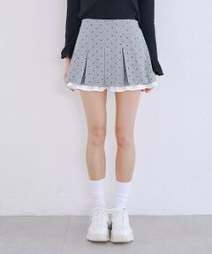 Mi-je / ミジェ ミニ・ひざ丈スカート | レイヤードカットプリーツミニスカート