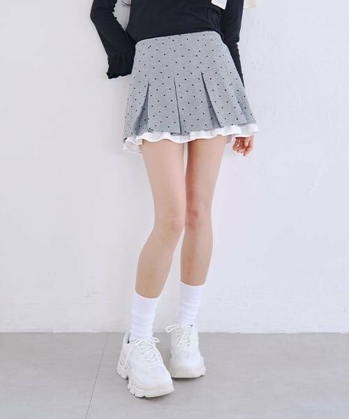 Mi-je / ミジェ ミニ・ひざ丈スカート | レイヤードカットプリーツミニスカート | 詳細2