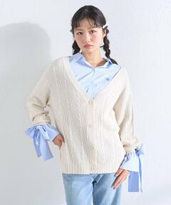 Mi-je / ミジェ シャツ・ブラウス | シャツ＆ニットカーディガンセット