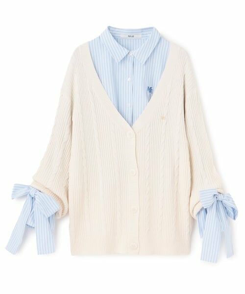 Mi-je / ミジェ シャツ・ブラウス | シャツ＆ニットカーディガンセット | 詳細4