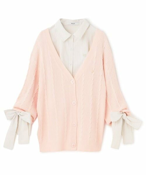 Mi-je / ミジェ シャツ・ブラウス | シャツ＆ニットカーディガンセット | 詳細5