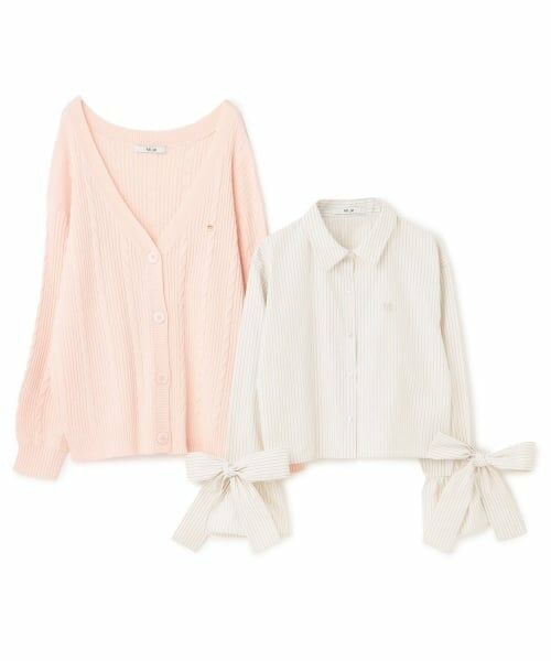 Mi-je / ミジェ シャツ・ブラウス | シャツ＆ニットカーディガンセット | 詳細7