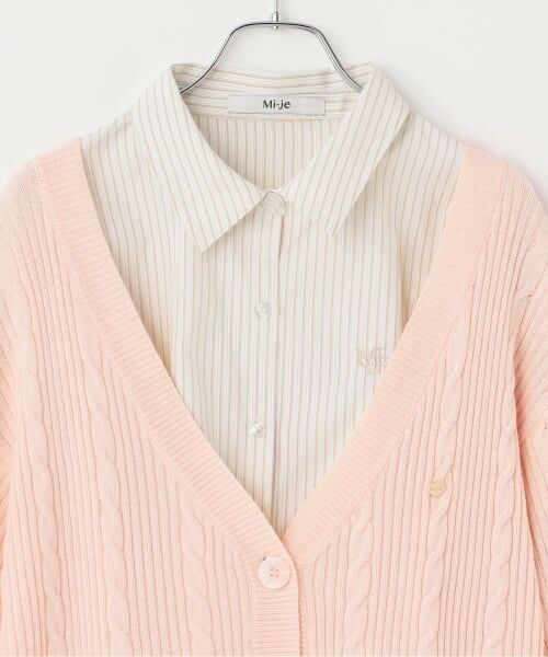 Mi-je / ミジェ シャツ・ブラウス | シャツ＆ニットカーディガンセット | 詳細8