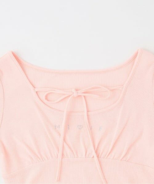 Mi-je / ミジェ Tシャツ | ラインストーンクロップド半袖Tシャツ | 詳細10