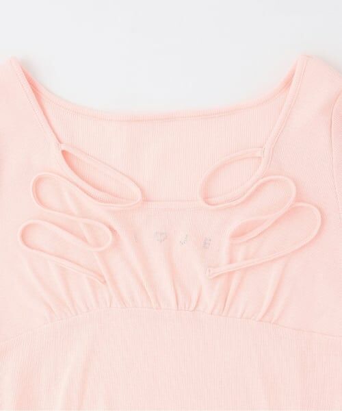 Mi-je / ミジェ Tシャツ | ラインストーンクロップド半袖Tシャツ | 詳細11