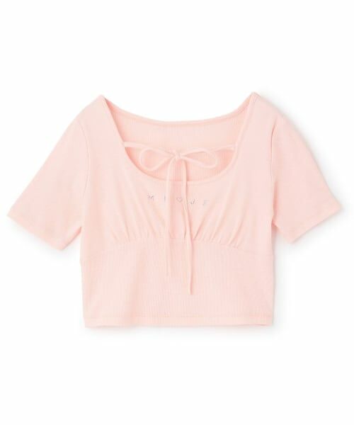 Mi-je / ミジェ Tシャツ | ラインストーンクロップド半袖Tシャツ | 詳細8