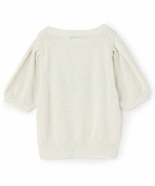 Mi-je / ミジェ ニット・セーター | ビジューロゴ半袖ニット | 詳細9