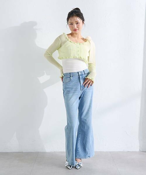 Mi-je / ミジェ ニット・セーター | ラッフルニットカーディガン | 詳細3