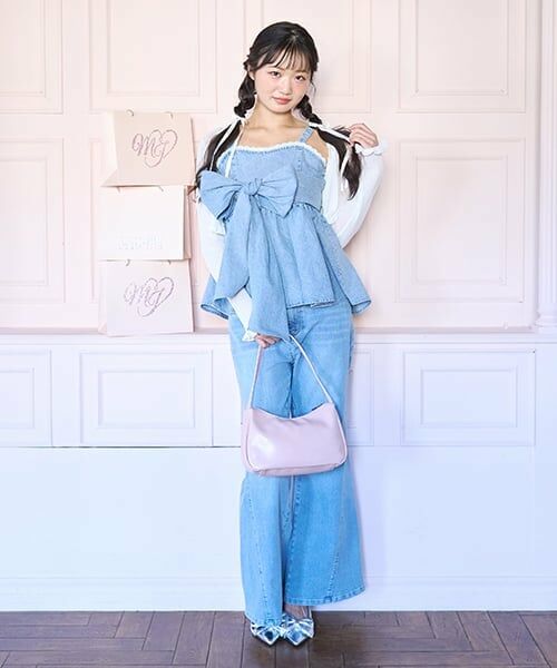 Mi-je / ミジェ シャツ・ブラウス | デニムリボンビスチェ | 詳細3