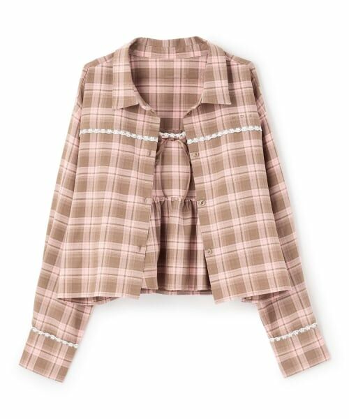 Mi-je / ミジェ シャツ・ブラウス | チェックシャツ＆ビスチェセット | 詳細7