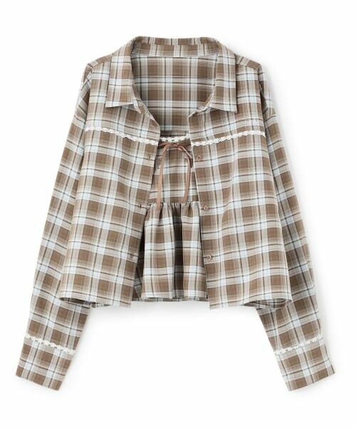 Mi-je / ミジェ シャツ・ブラウス | チェックシャツ＆ビスチェセット | 詳細8