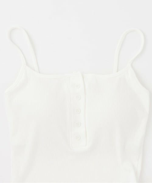 Mi-je / ミジェ Tシャツ | ボタンリブキャミソール | 詳細2