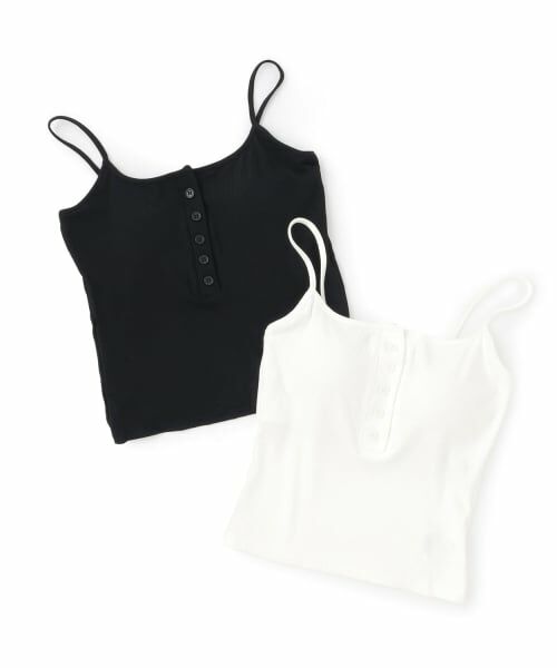 Mi-je / ミジェ Tシャツ | ボタンリブキャミソール | 詳細6