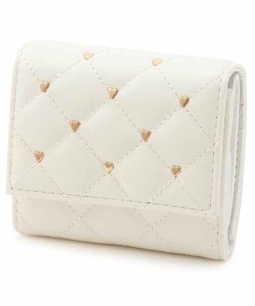 Mi-je / ミジェ ハンドバッグ | キルトハートウォレット（アイボリー）