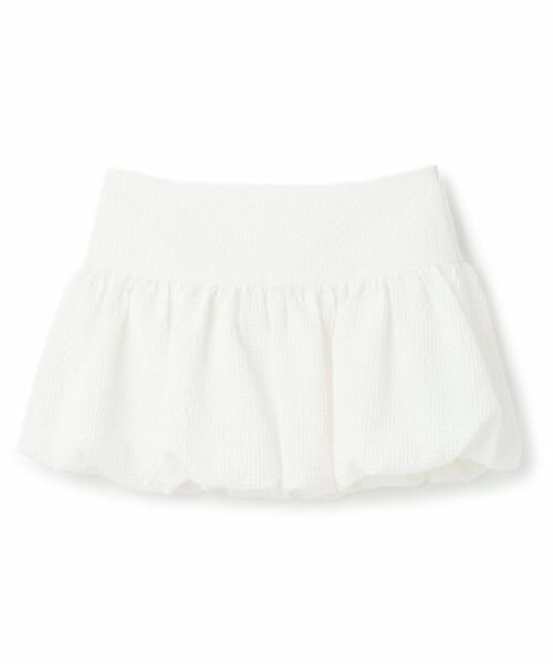 Mi-je / ミジェ ミニ・ひざ丈スカート | ギャザーバルーンスカート（オフ ホワイト）