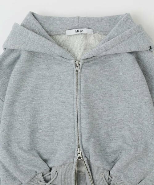 Mi-je / ミジェ スウェット | レースアップスウェットパーカー | 詳細12