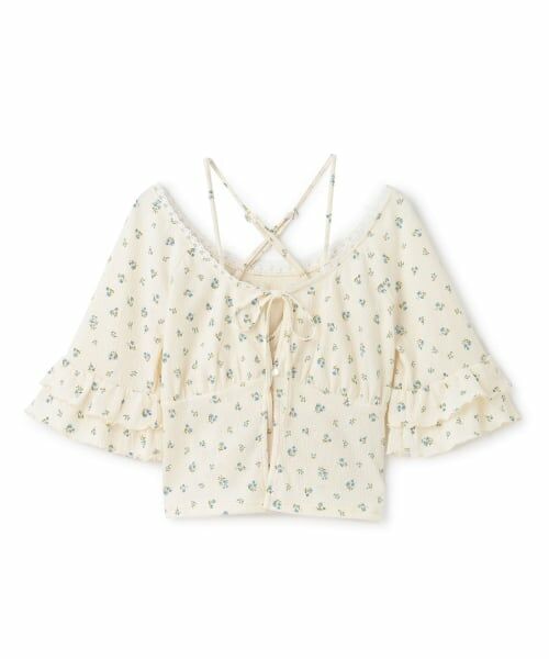 Mi-je / ミジェ Tシャツ | フリルスリーブカットカーデセット（マルチ）