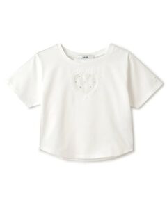 Mi-je / ミジェ Tシャツ | ハートレースクロップドTシャツ