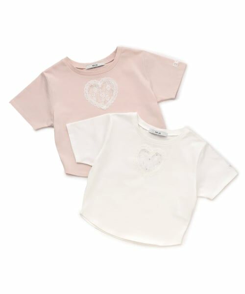Mi-je / ミジェ Tシャツ | ハートレースクロップドTシャツ | 詳細8