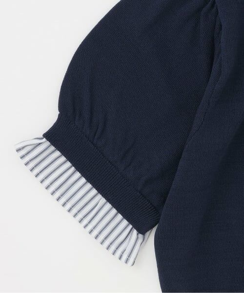 Mi-je / ミジェ ニット・セーター | フリルレイヤード半袖ニットプルオーバー | 詳細4