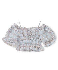 Mi-je / ミジェ シャツ・ブラウス | バルーンスリーブチェックブラウス