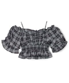 Mi-je / ミジェ シャツ・ブラウス | バルーンスリーブチェックブラウス