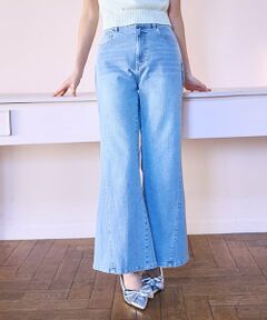 Mi-je / ミジェ その他パンツ | モチーフロゴフレアデニムパンツ