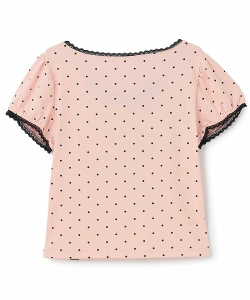 Mi-je / ミジェ Tシャツ | フロントリボンドット半袖Tシャツ | 詳細1