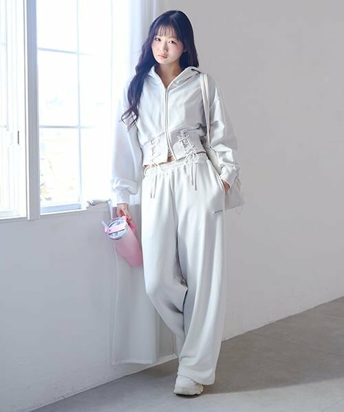 Mi-je / ミジェ その他パンツ | プレートルーズスウェットパンツ | 詳細3
