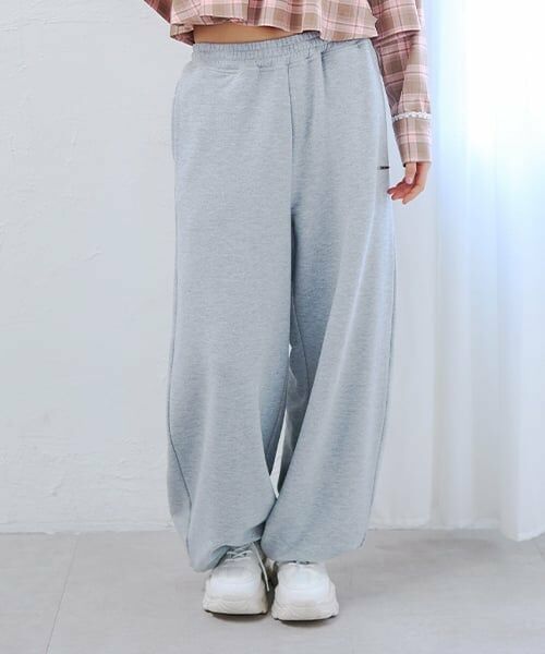 Mi-je / ミジェ その他パンツ | プレートルーズスウェットパンツ（グレー）