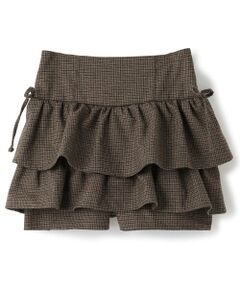 Mi-je / ミジェ ショート・ハーフ・半端丈パンツ | フリルチェックミニスカパン