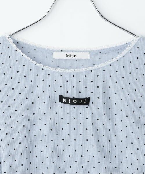 Mi-je / ミジェ Tシャツ | サイドドロストストーンネームTシャツ | 詳細2