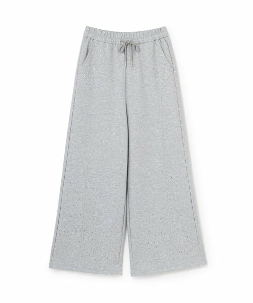 Mi-je / ミジェ その他パンツ | ラインストーンスウェットパンツ（グレー）
