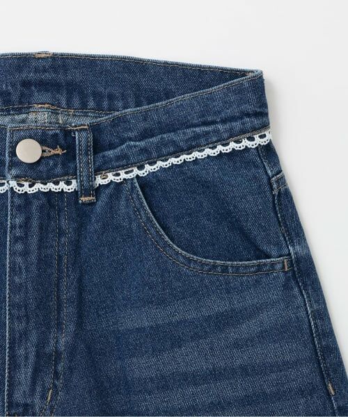 Mi-je / ミジェ その他パンツ | ハートレースアップワイドデニムパンツ | 詳細3