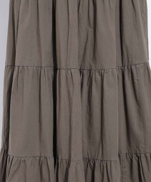 MICHEL KLEIN / ミッシェルクラン ロング・マキシ丈スカート | 【洗える】ソフトティアードロングスカート(ダークパープル) | 詳細7