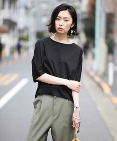 MICHEL KLEIN / ミッシェルクラン カットソー | 【洗える】コットンドルマンスリーブカットソー