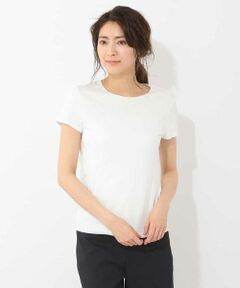 MICHEL KLEIN / ミッシェルクラン カットソー | 【洗える】スムースガーゼコットンカットソー
