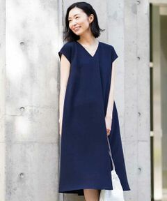 MICHEL KLEIN / ミッシェルクラン ロング・マキシ丈ワンピース | 【洗える】Aラインフレアワンピース